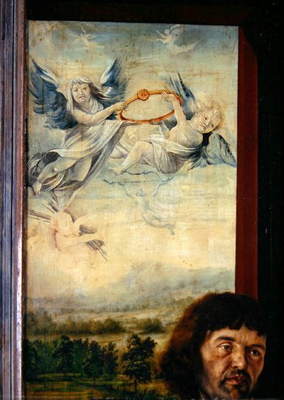 Engelen (detail) door Matthias Grünewald